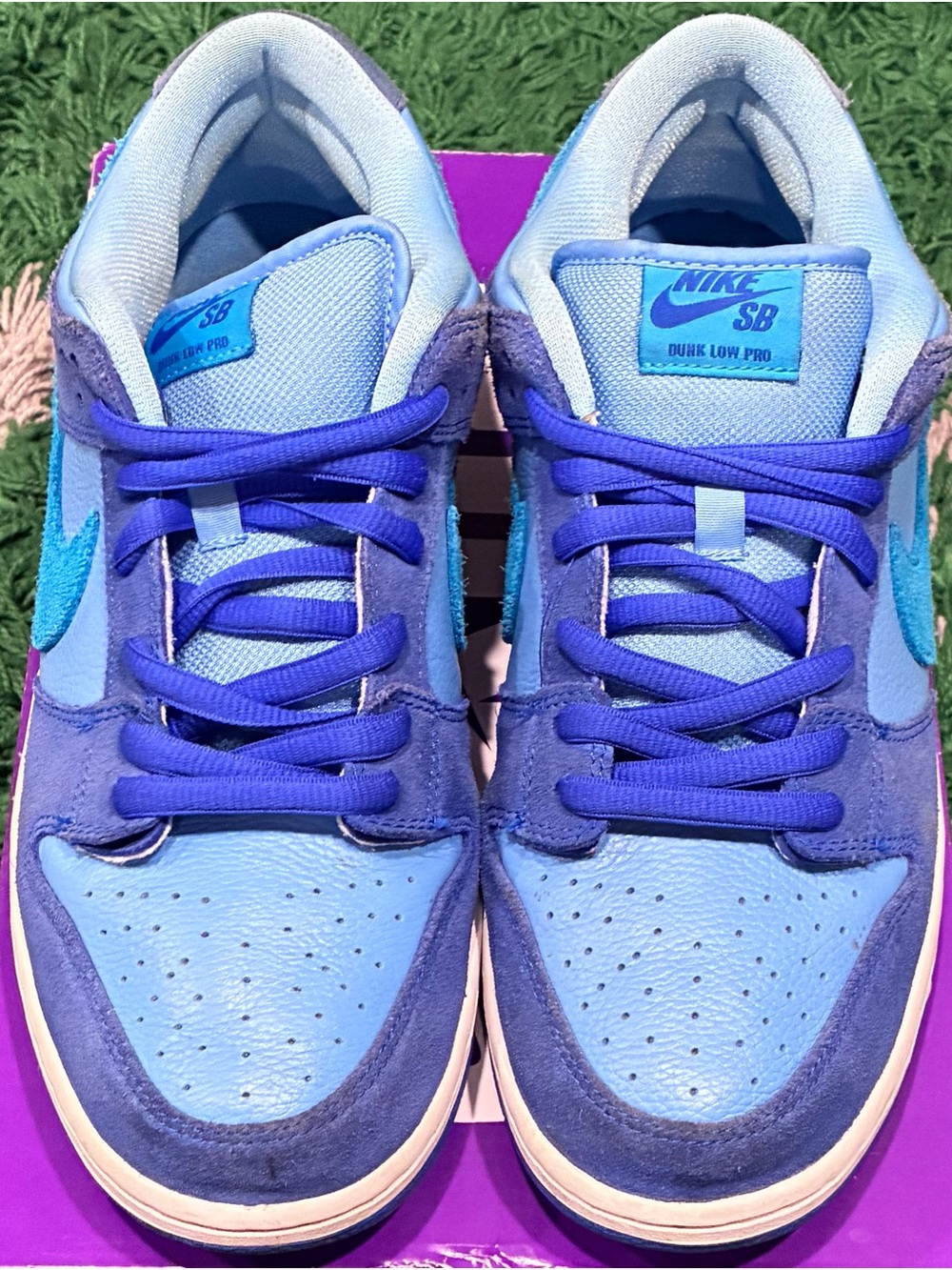 Nike SB Dunk Low Blue Raspberry Size 10.5 Pre-Owned/Used OG ALL! 100% AUTHENTIC! - Picture 4 of 9